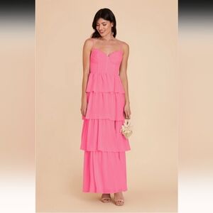 Birdy Grey Pink Layered Maxi Dress
